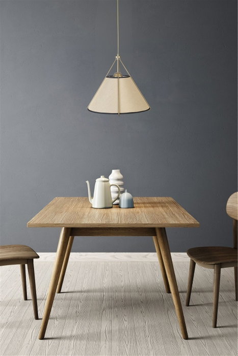 Opviq Lámpara de Araña Beige y Dorada con Altura Ajustable Opviq Lámpara de Araña Beige y Dorada con Altura Ajustable